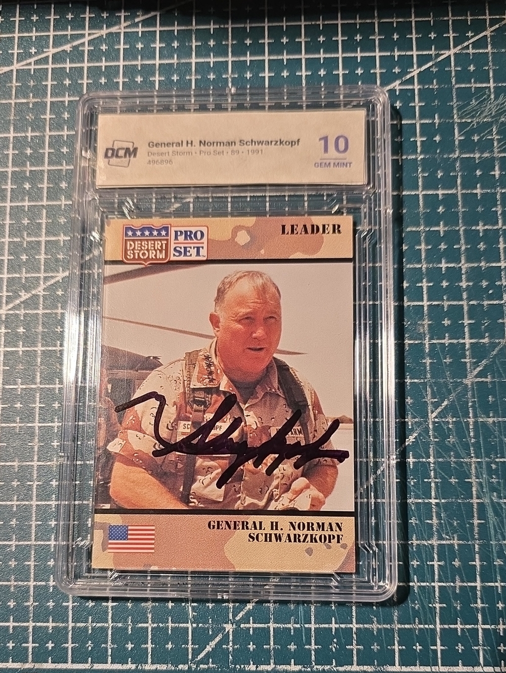 Leader Card - General H. Norman Schwarzkopf (Signed)